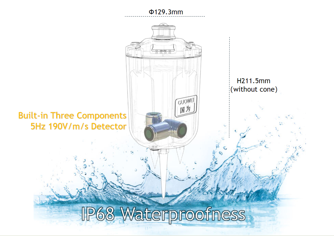 Digital 3c Geophone UGL-3C Portable Micro-power Seismograph / Integrated Three-component Digital Seismograph