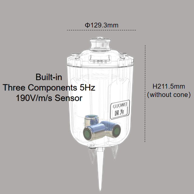 Real-time Micro Seismic Monitor System 3 channel Nodal Seismograph UGL-3C  Earthquake Detector Geophone Seismic Seismograph