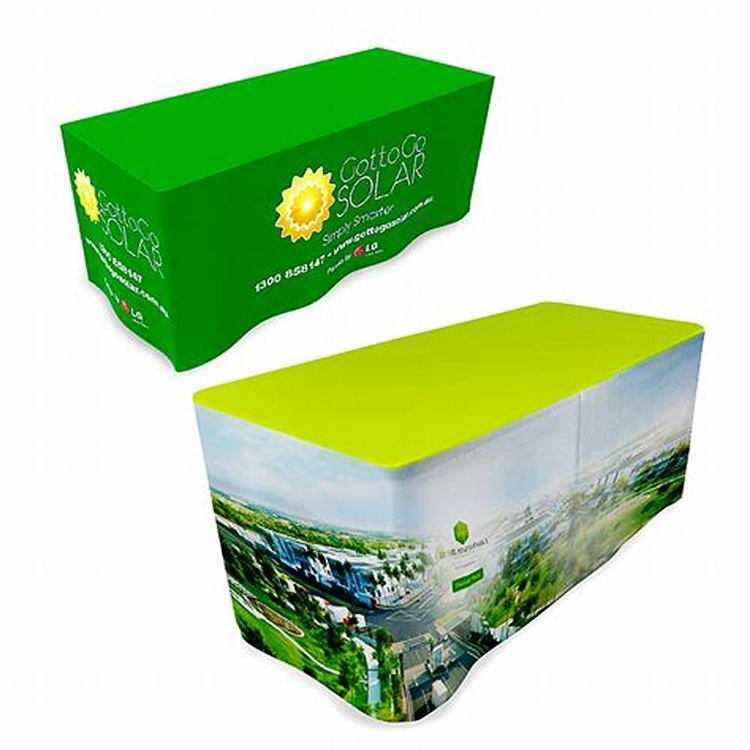 Promotional Tradeshow And Exhibition Fitted Stretch Table Cover/Custom Table Cloth