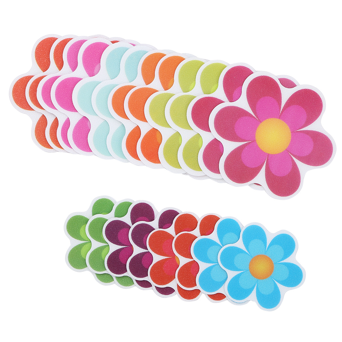 Non-Slip Bathtub Stickers Flower Shape Bathtub Stickers Self Adhesive Bathroom Decals Bath Stickers