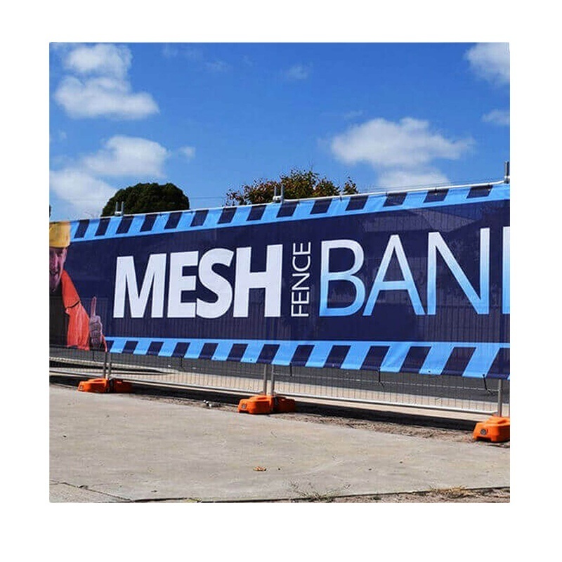 Digital printed custom outdoor mesh banner  advertising mesh fence banner with grommets advis banner