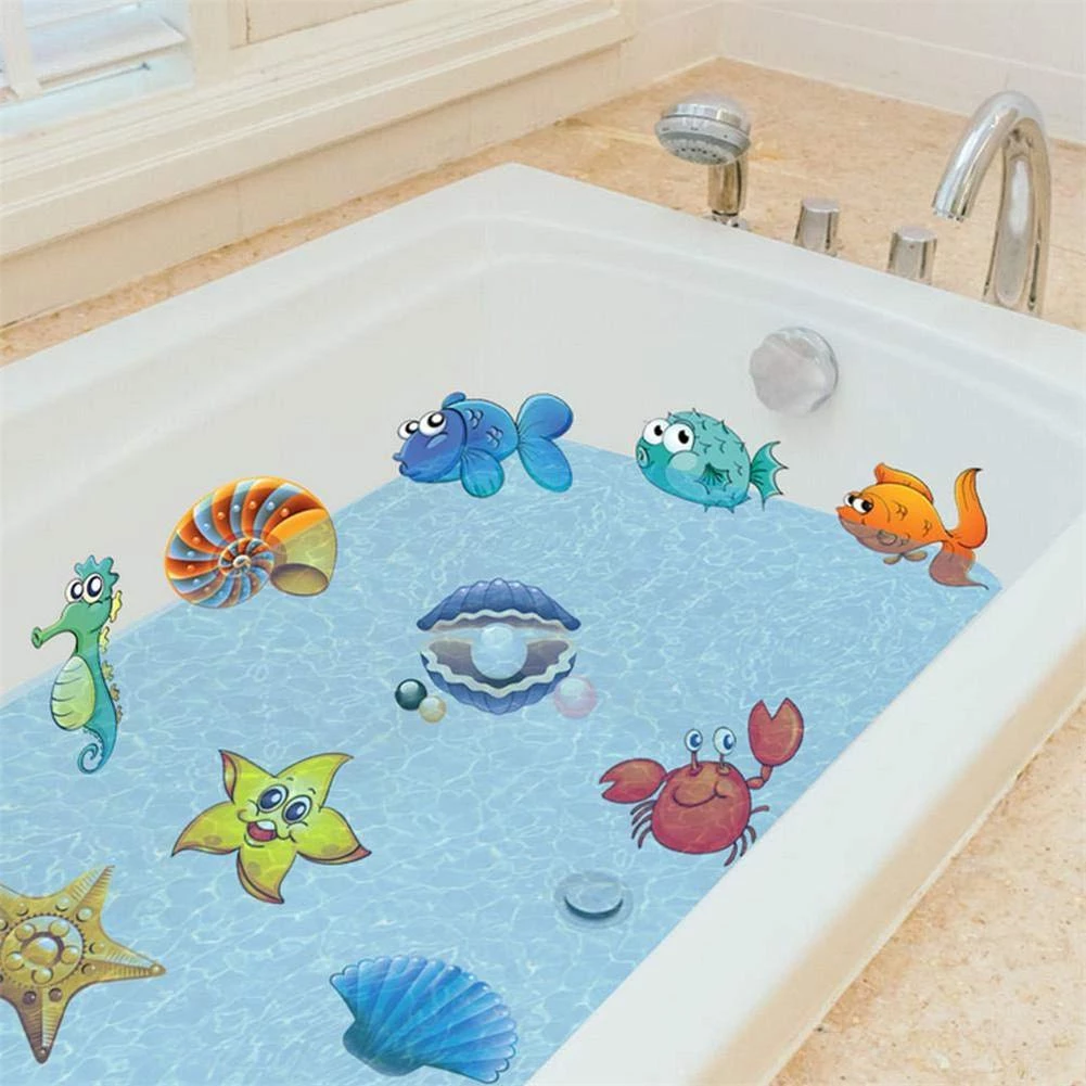 Non Slip Bathtub Stickers Bathroom Adhesive Flower Decals for Bath Tub