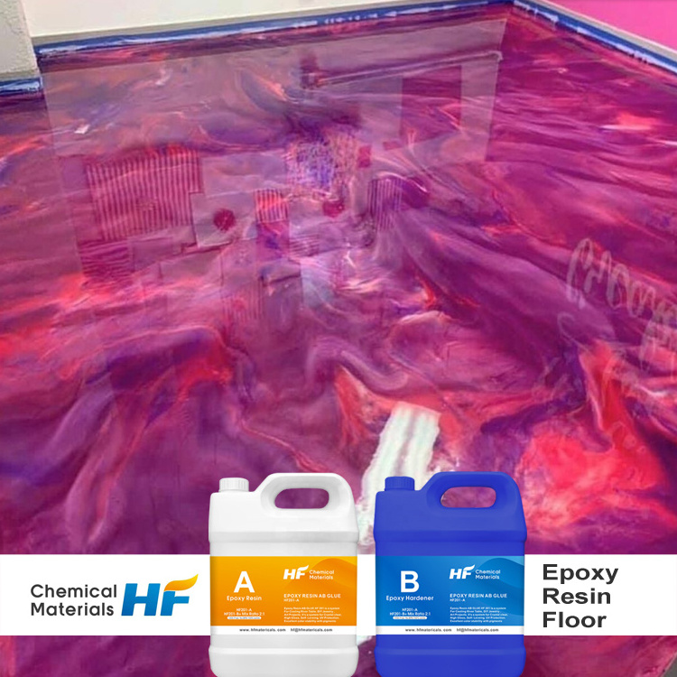 HF Food Safe Crystal Clear 3D Epoxy Resin Paint For Floor Coating