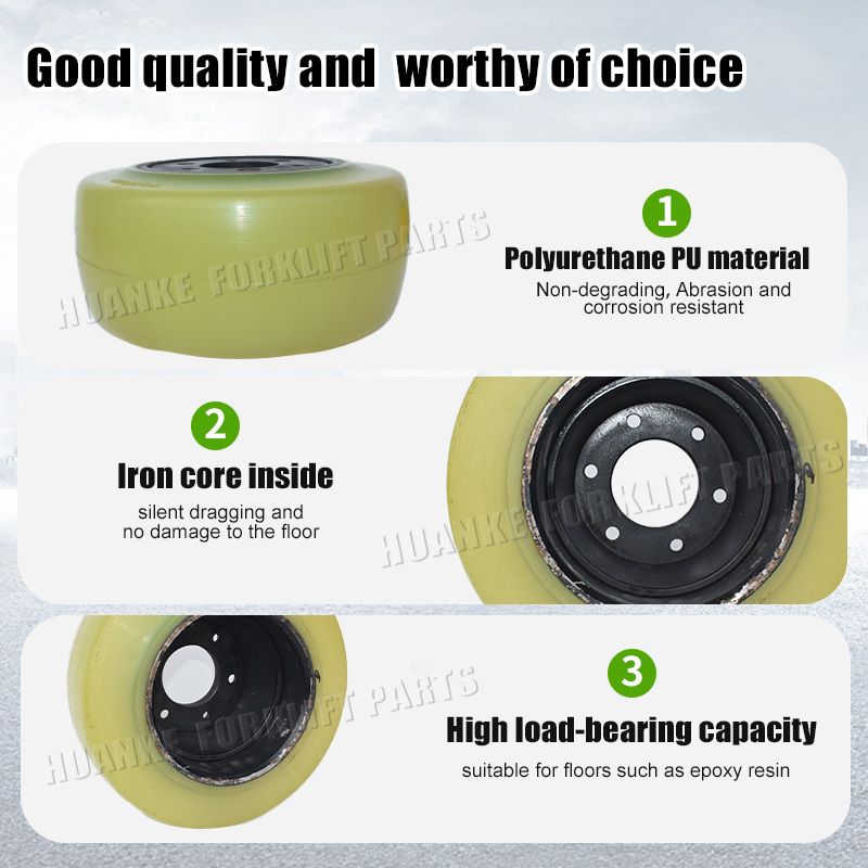 Wholesale drive wheel 330*145*180mm for TCM Nichiyu FBR15 reach forklift  pu wheel polyurethane wheels steering for electric van