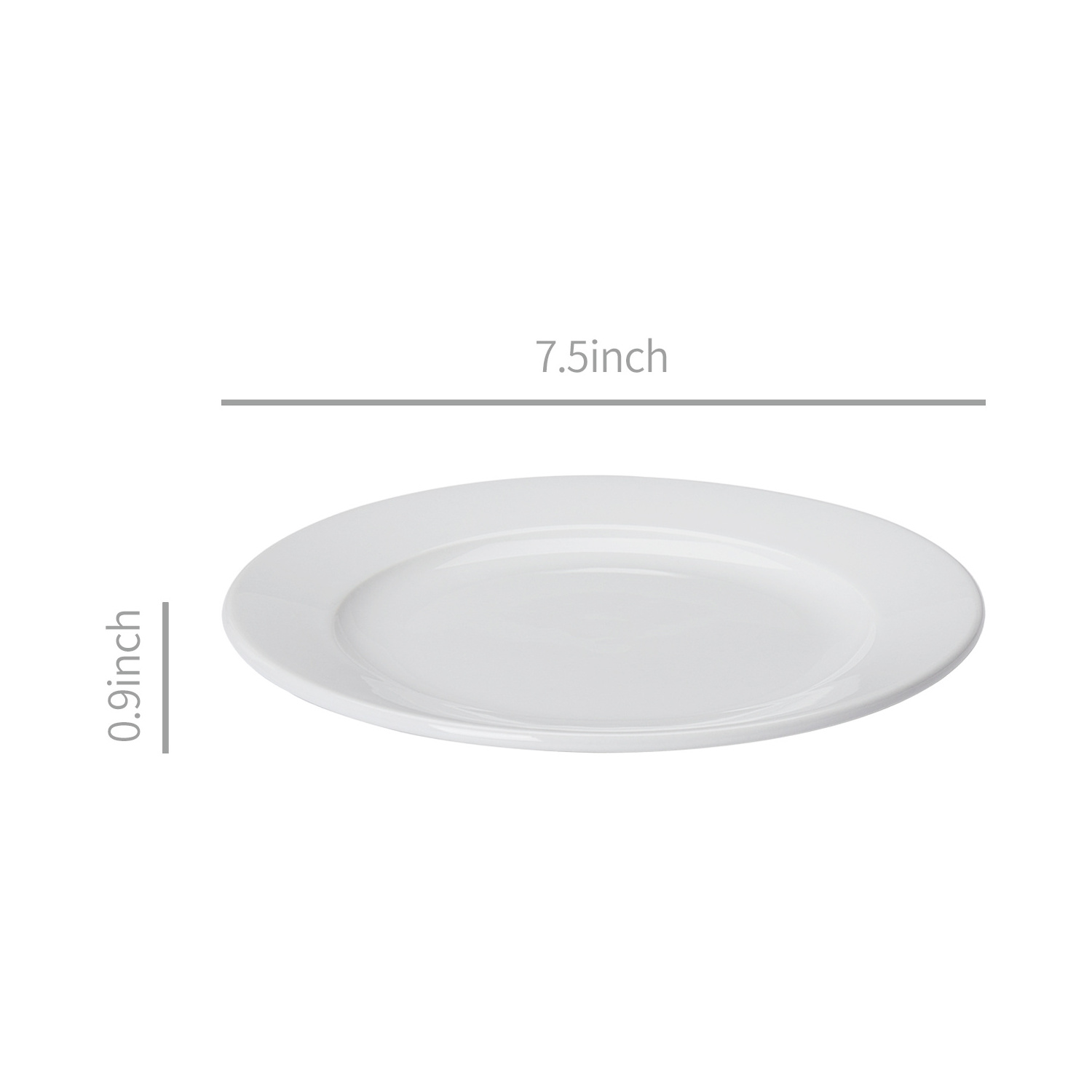 Different Sizes White Porcelain Plate Round Ceramic Dishes And Dinner Plates Set For Bulk Hotel Restaurant