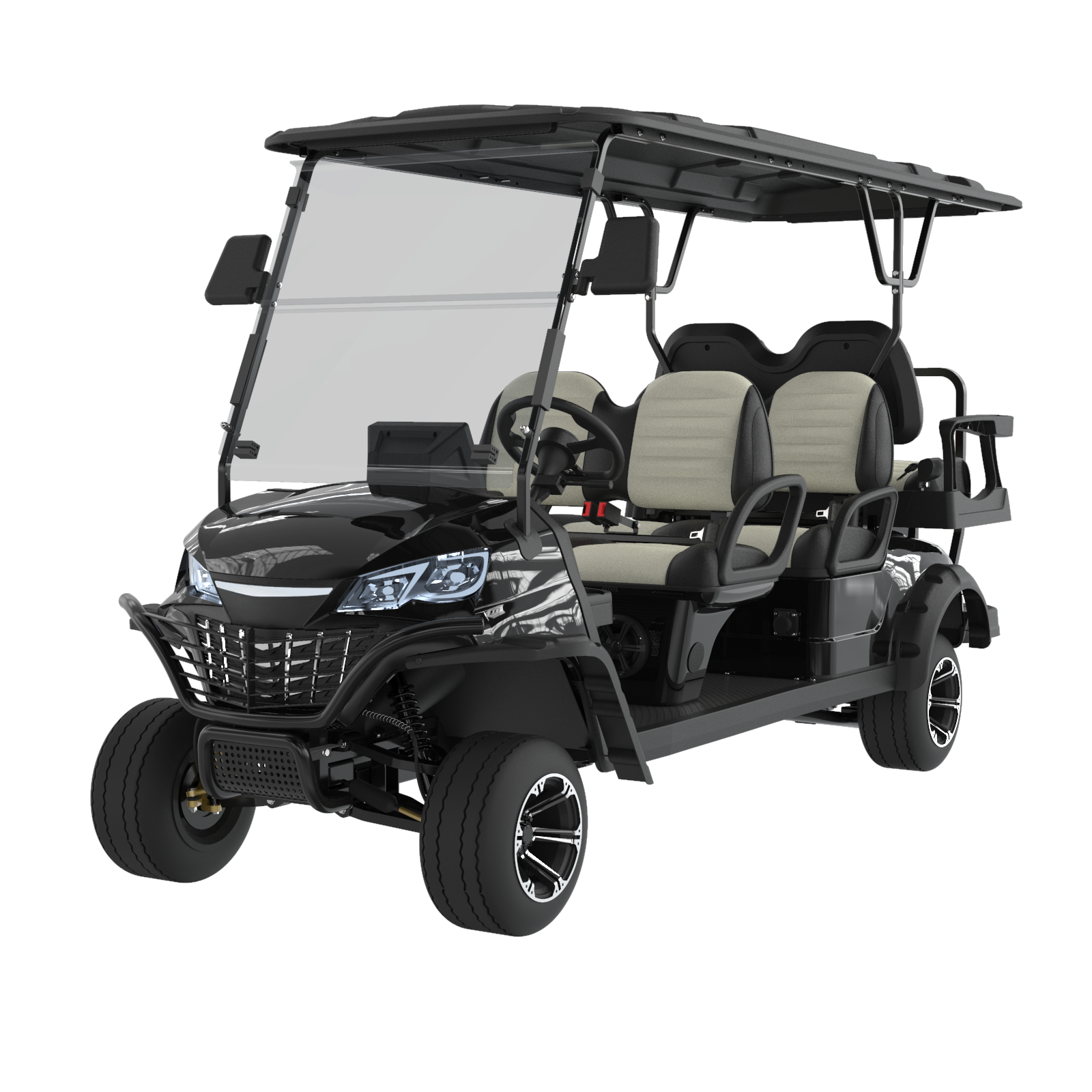 Golf Car New Brand Model China Wholesale Golf Buggy Lifted Car 4+2 6 Seats