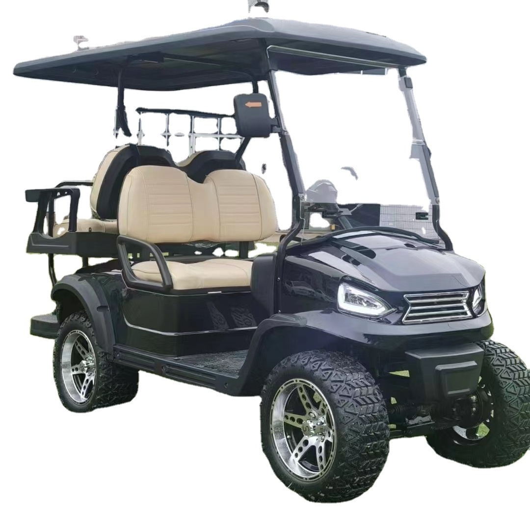 4 Person 72v electric lifted golf cart off road buggy with lithium battery