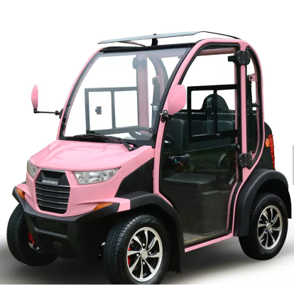 electric car closed small size 2 seater with buggy space 4 wheel street legal with air conditioner