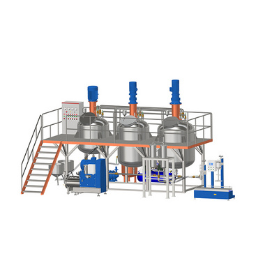 Water based paint production line paint mixing machine and emulsion paint complete production line