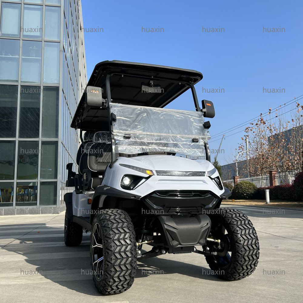 Customized Luxury Zone Sightseeing vehicle Black Lithium Golf Cart New Off Road