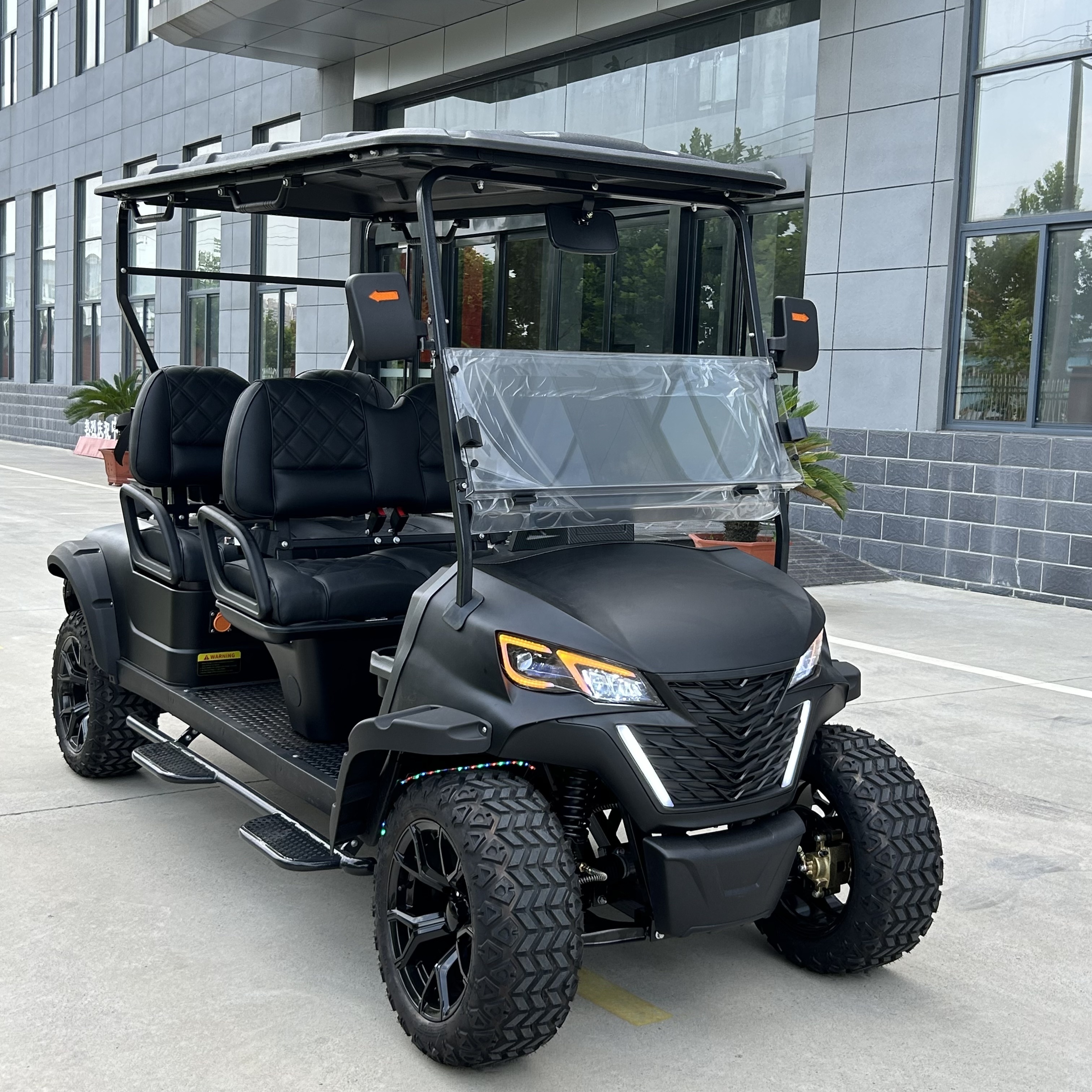 Discount Price Huaxin Golf Cart Electric 6 Seater 4x4 Lift Kit Lithium 72 Volt Battery Hunting Buggy