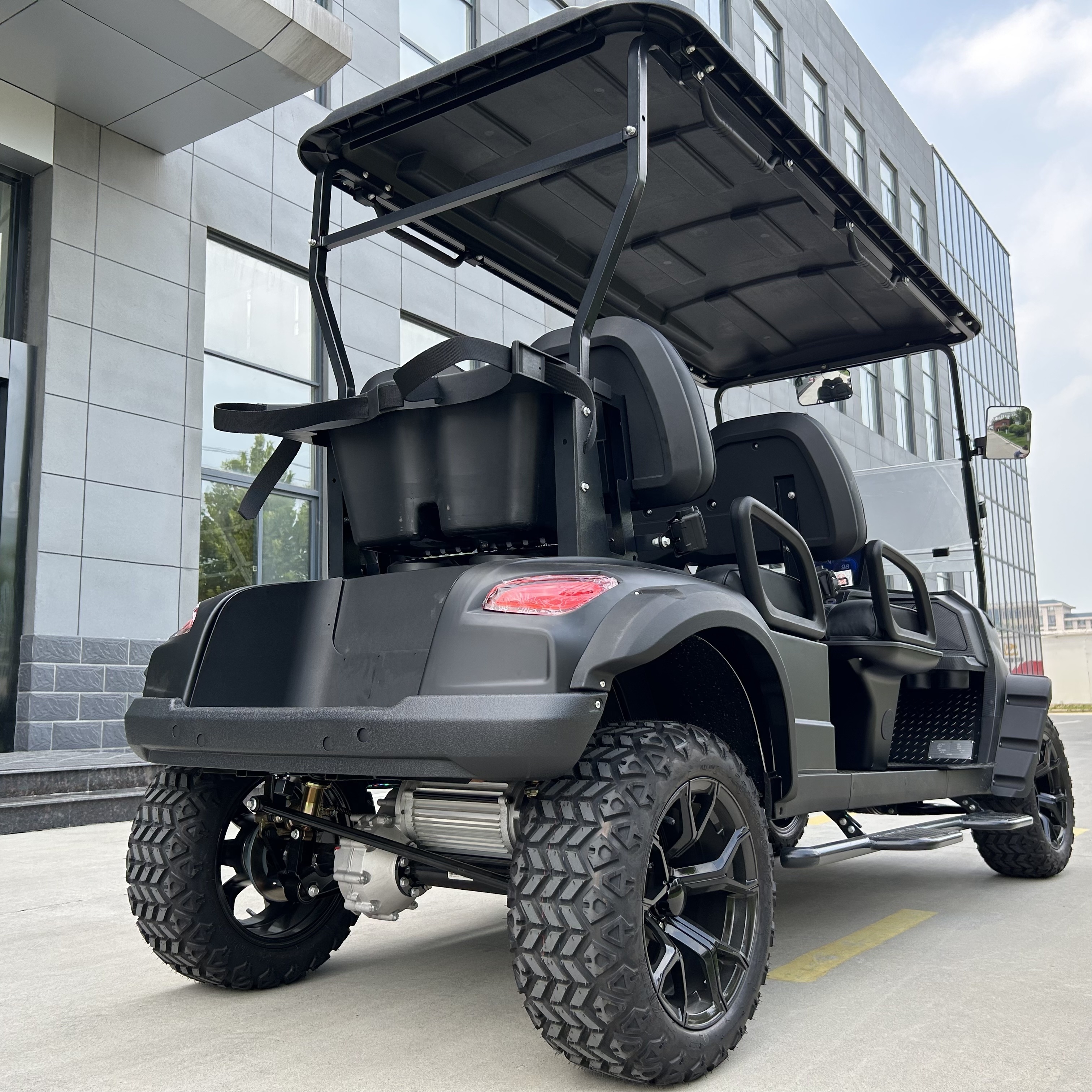 Discount Price Huaxin Golf Cart Electric 6 Seater 4x4 Lift Kit Lithium 72 Volt Battery Hunting Buggy