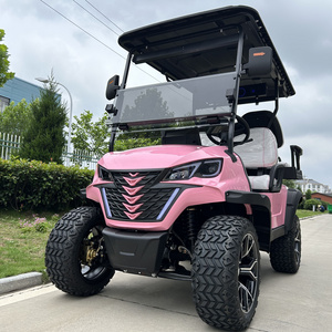 Huaxin Golf Cart New Trend Barbie Pink Golf Carts Electric 4 Seater Buggy on Sale