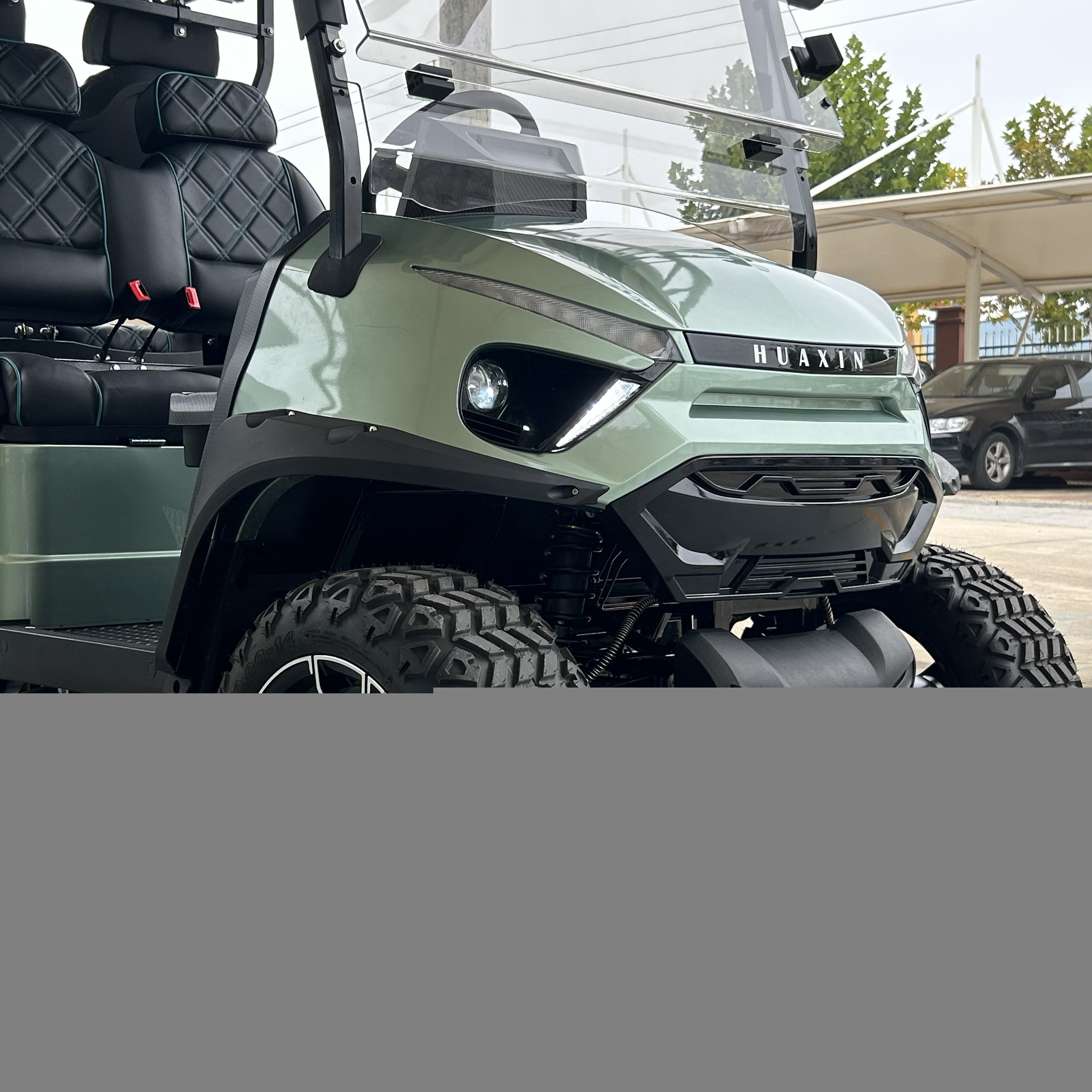 New Private Model Huaxin Golf Cart 4 6 Seater Golf Cart with 4 Disc Brake System Off Road Buggy