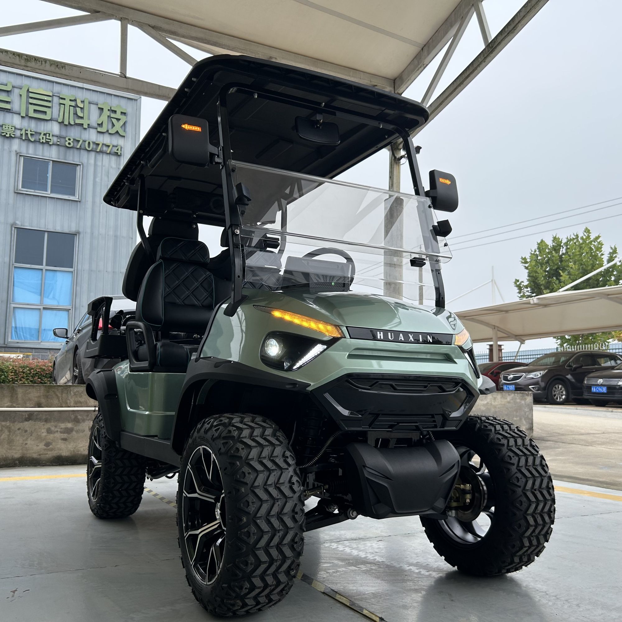 Customized Luxury Zone Off Road Golf Carts Electric Lithium Ac Motor Sightseeing Bus