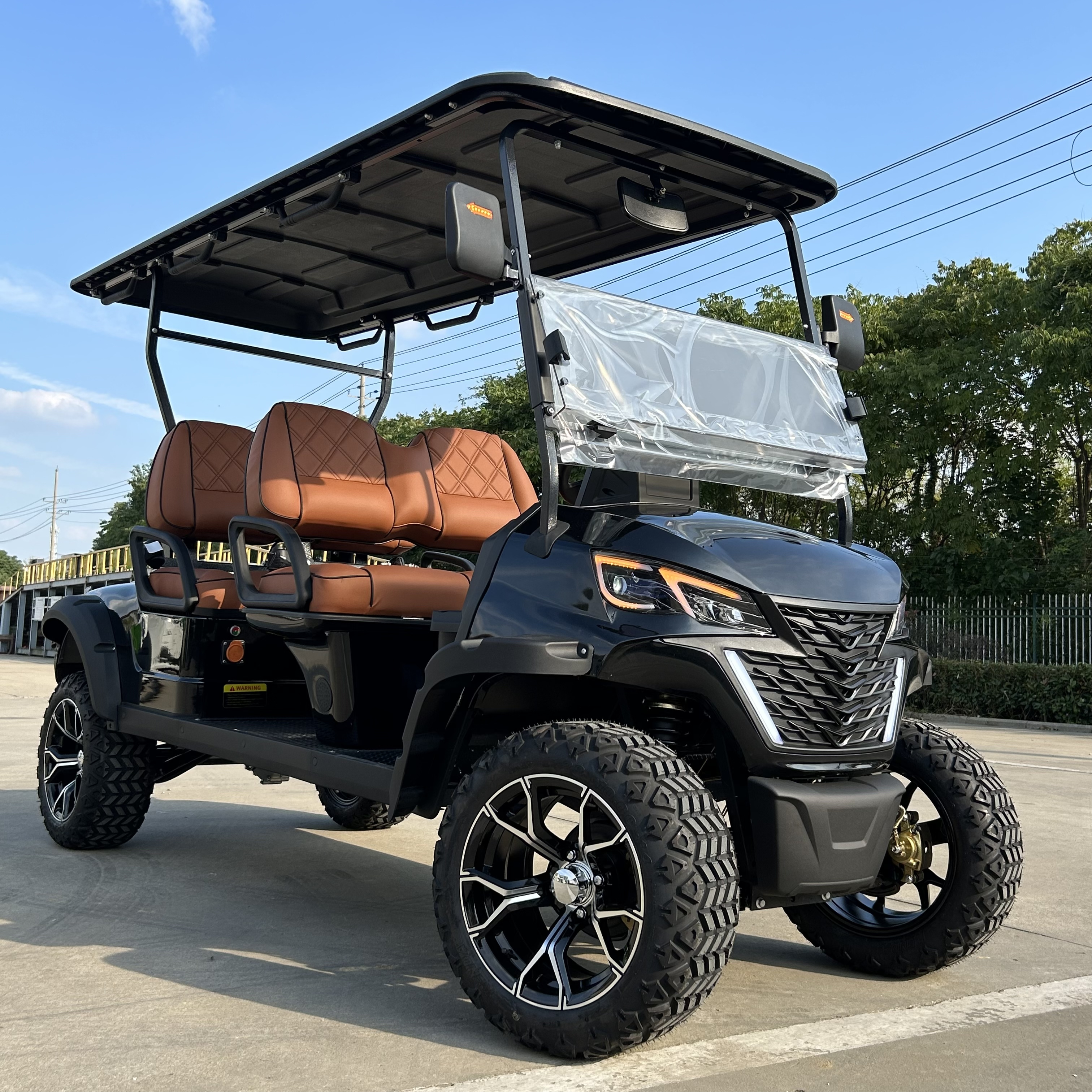 Manufacturers Utility 6 Seat Mini Golf Cart 4 Wheel Drive Electric 4x4 Golf Cart