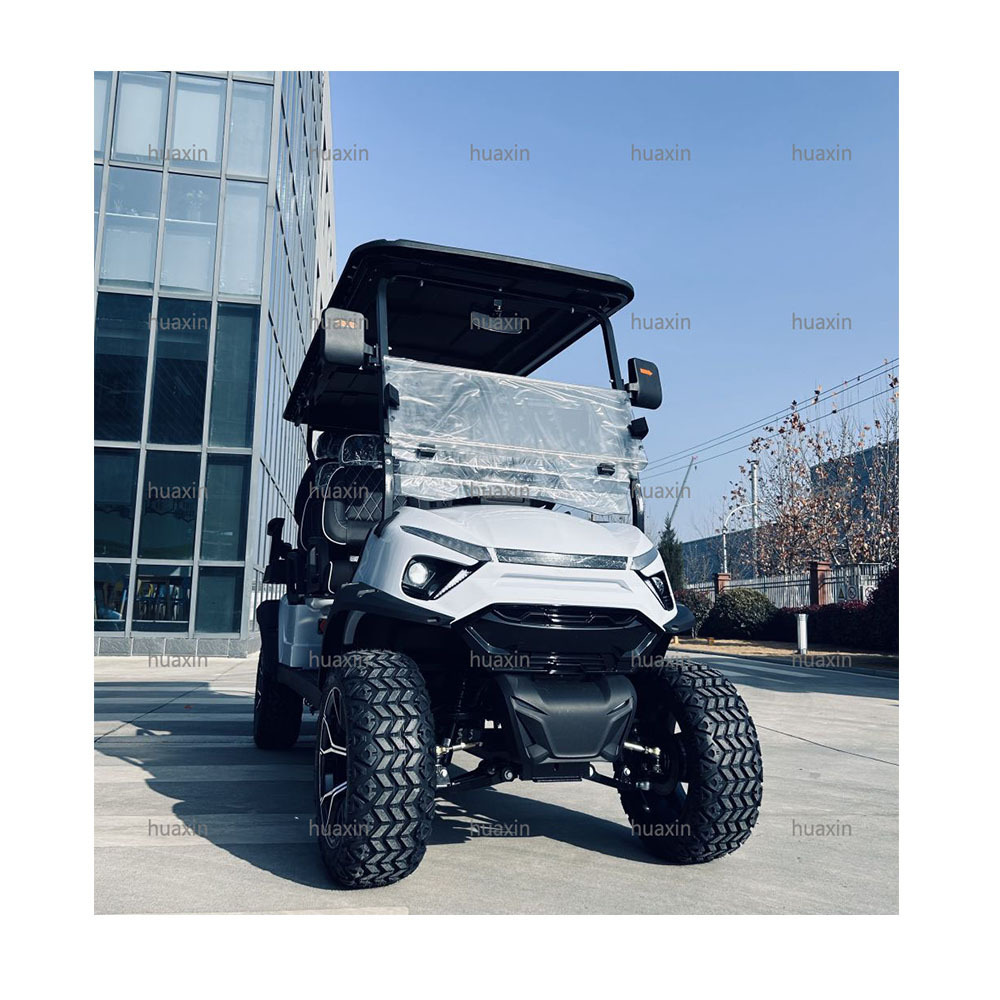 Customized Luxury Zone Sightseeing vehicle Black Lithium Golf Cart New Off Road