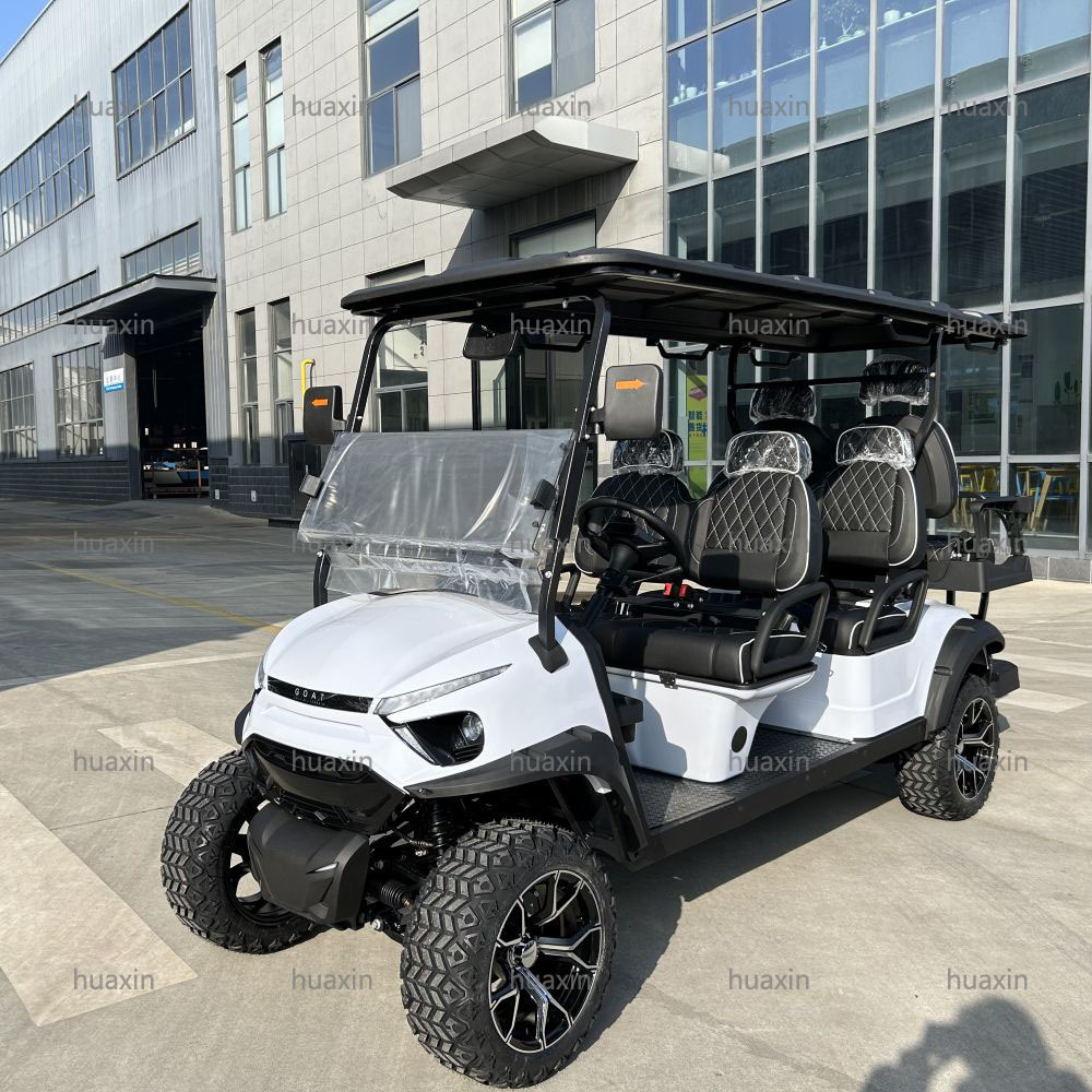 Customized Luxury Zone Sightseeing vehicle Black Lithium Golf Cart New Off Road