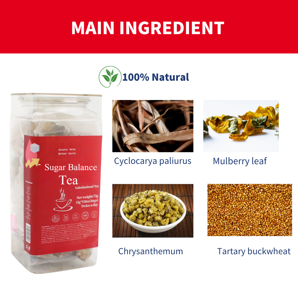 Customized label Sugar Balance Tea Reducing hot selling Natural organic Tea sugar balance Health tea