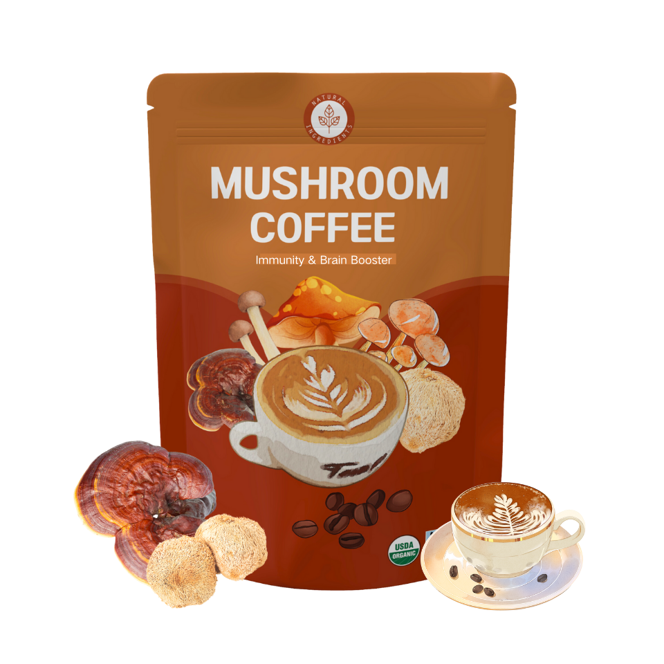 Customize private labels Organic sugar free Mushroom black coffee