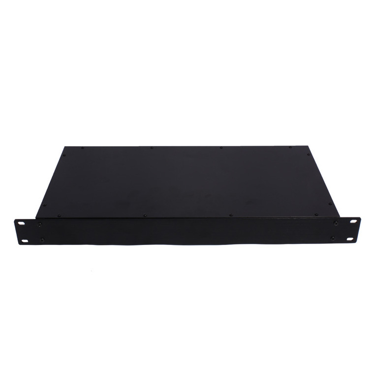 Standard 1u 2u 3u Cast Iron Enclosure 19 Inch Mount Electronic Metal 1u Rack On Off Switch Box