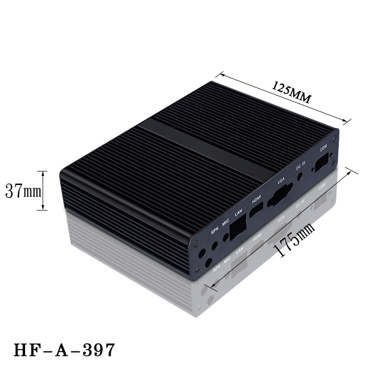 Fabrication Aluminium Extrusion Electronic Enclosure TV Set Top Box Housing Custom Industrial Mini PC Aluminum Case