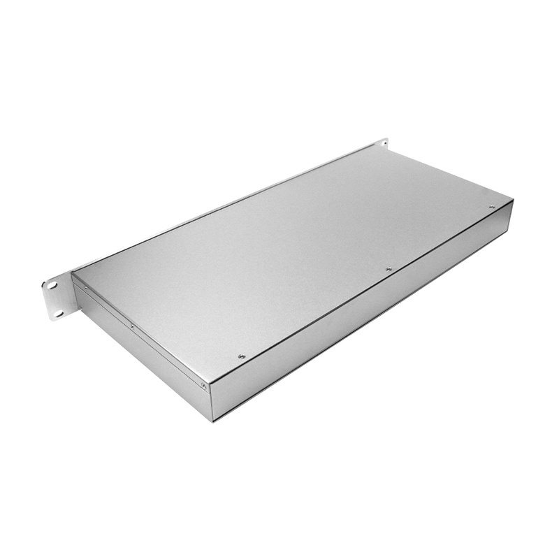 Factory Oem Custom Sandblast Anodized Aluminum Alloy Cabinet Enclosure 19inch 1U 2U 3U 4U Server Rack Mount Chassis Short Case