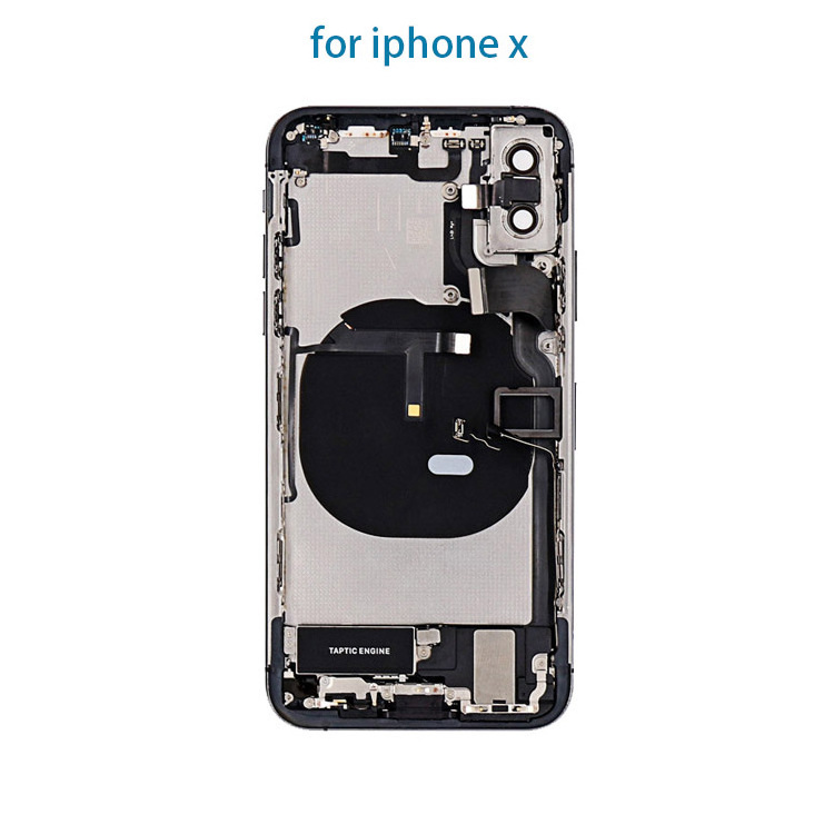 Battery Cover Door Housing with SIM Tray with Flex Cable Assembly for  iPhone X Body Full Housing Chassis Middle Frame