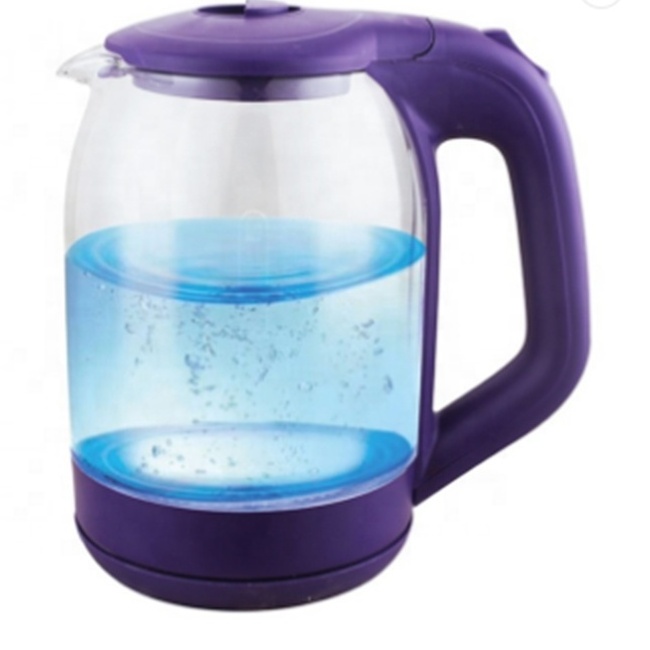 pyrex handmade clear microwave oven glass teapot Low price promotion electric glass kettle  Stainless Steel Jug Kettle