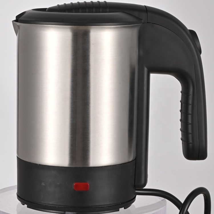 stainless steel electric kettles/ stainless steel kettle /traveling mini kettles with 2 cup  500ml electric kettle seamless pot