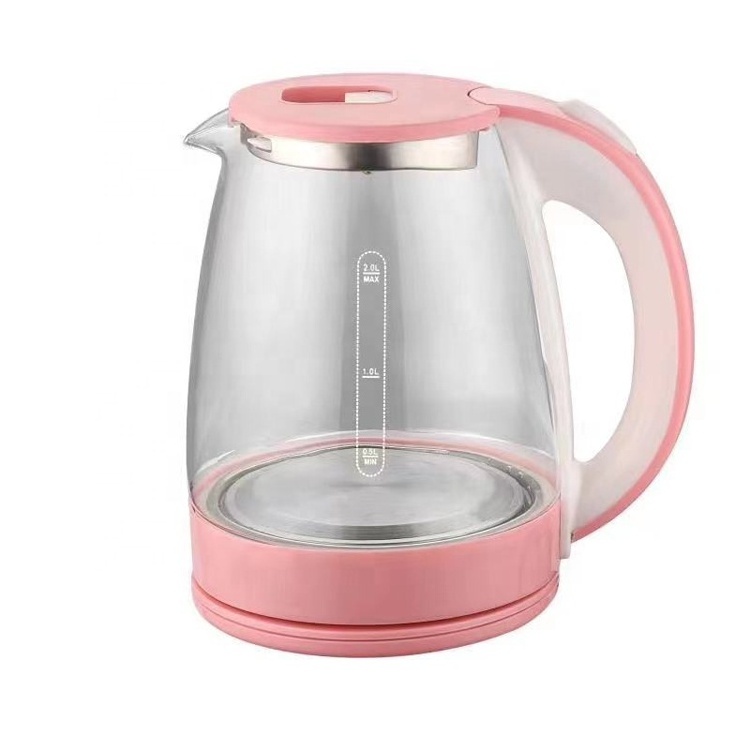 electric glass kettle/ glass tea kettle/ electric kettle glass 1.8L Auto-Shut-off Cordless Jug Electric Stainless Steel Kettle