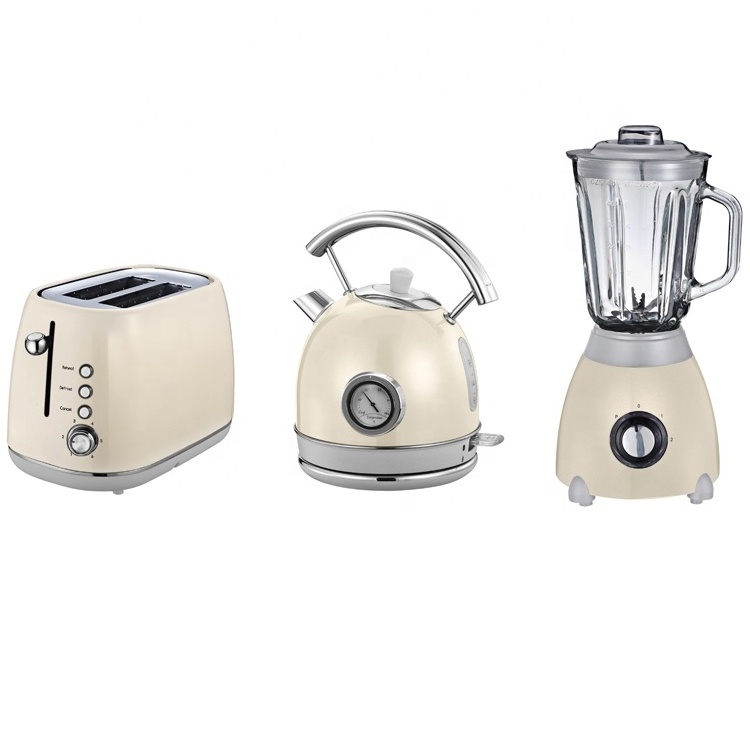 2 slice toaster Top Quality Toaster  Two Slice Automatic Bread Toaster With Kettle And Blender Set Ball Kettle tray