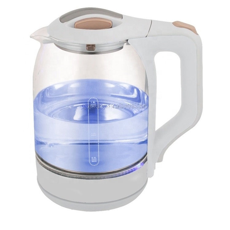 1.8L electric glass kettle cordless 360 base rotation KC CB CE ROHS kettle glass teapot home appliance thermometer electric