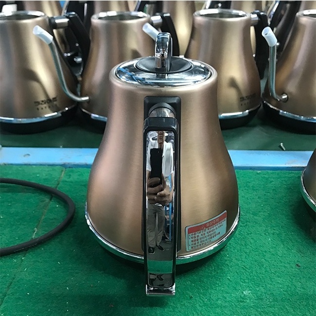 electric kettle price  Korean and Japanese hotel household gooseneck long kettle cordless 1.2L 900W 100V Water Kettles