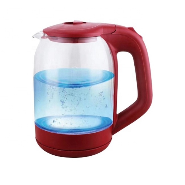 pyrex handmade clear microwave oven glass teapot Low price promotion electric glass kettle  Stainless Steel Jug Kettle