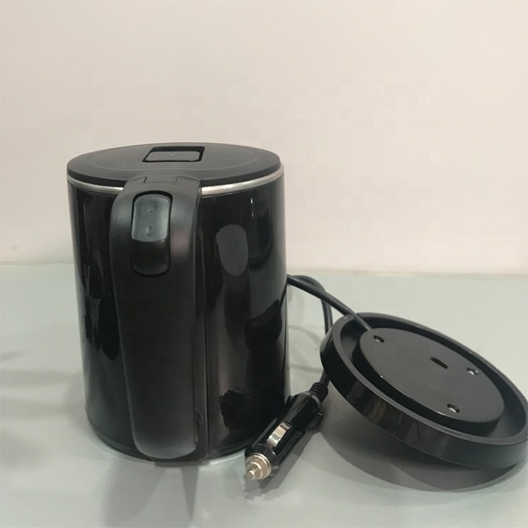 electric kettle for car 24v 12v /800ml small mini travel water boiler for car/ diver car kettle 24V 12V two layers car kettles