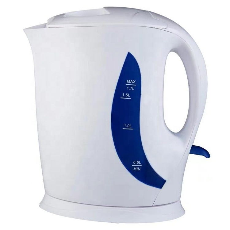 CE Wholesale high quality plastic electric tea kettle 1.7L travel home Portable Plastic Kettle  plastic kettles 1.7l black