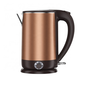 SS color steel household diamond heating electric kettle 1.8L Gold color steel Stainless Steel Water Boiler