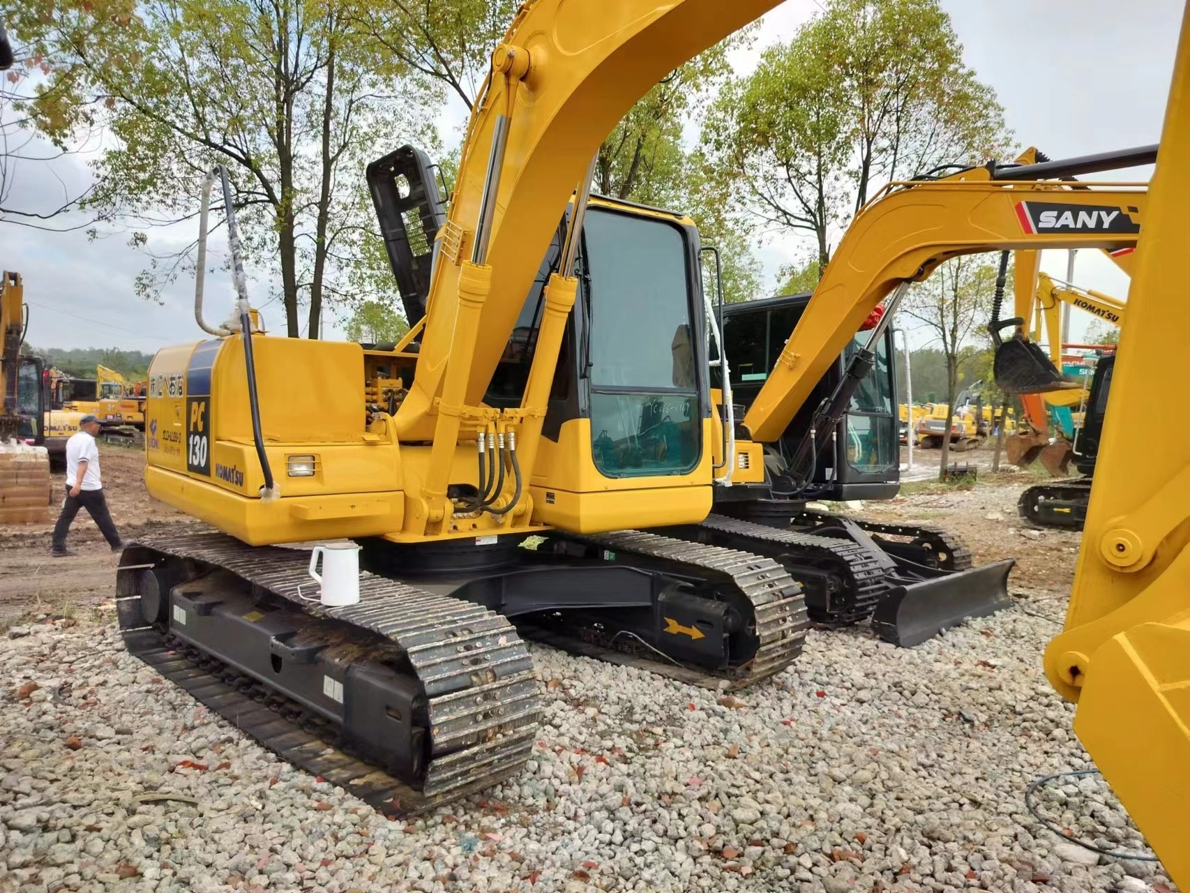 low cost of use komatsu pc130 excavator used excavator komatsu for sale