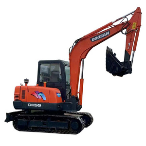 Low Price Used Doosan DH55 Excavator Micro 5 Ton Korea Brand High Quality Mini Digger Used Crawler Excavator DH55 for Sale