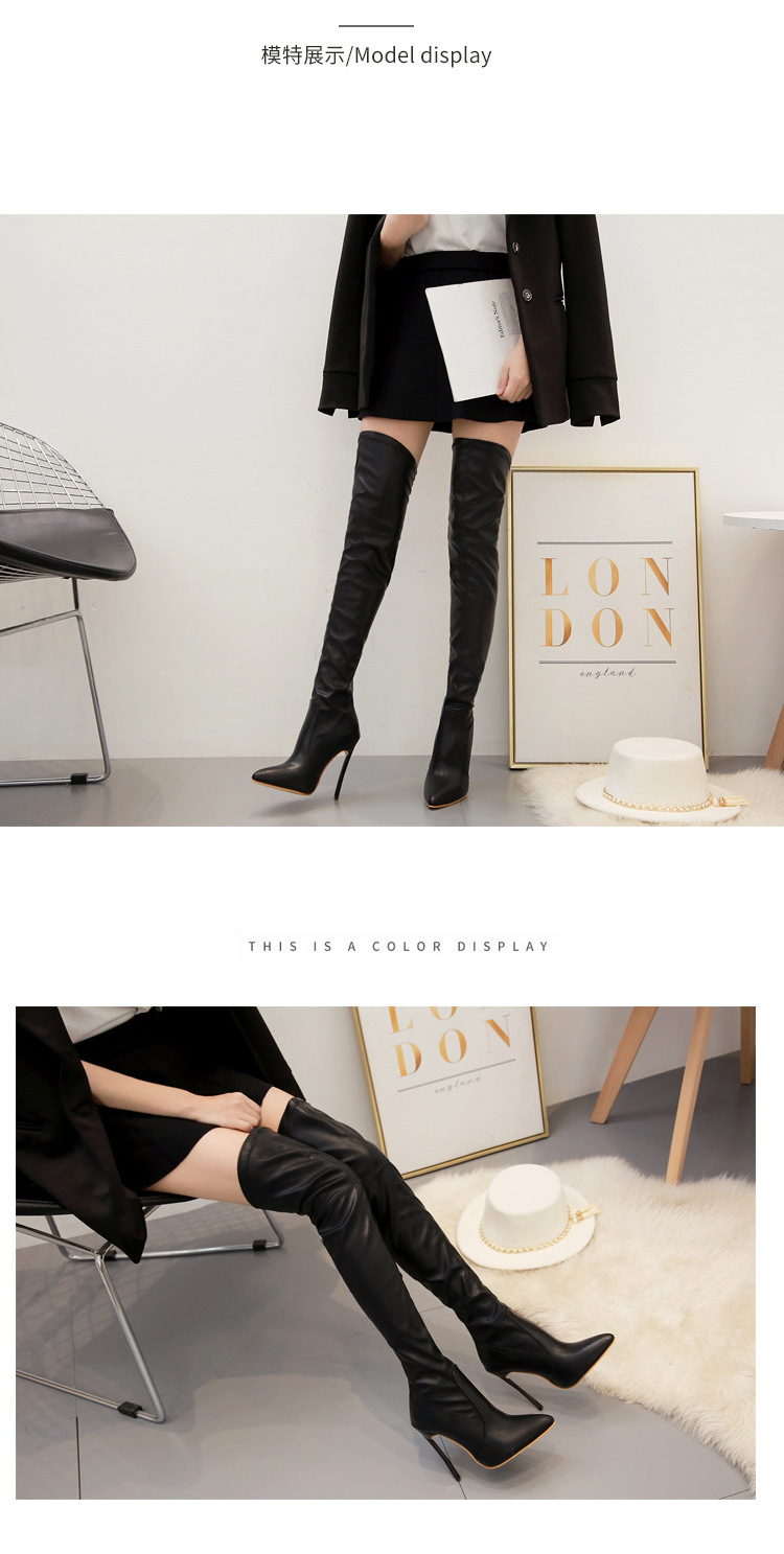 SZL226 woman high heels shoes 2020  autumn boots small over-the-knee sex sexy European stiletto heels