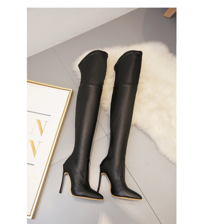 SZL226 woman high heels shoes 2020  autumn boots small over-the-knee sex sexy European stiletto heels