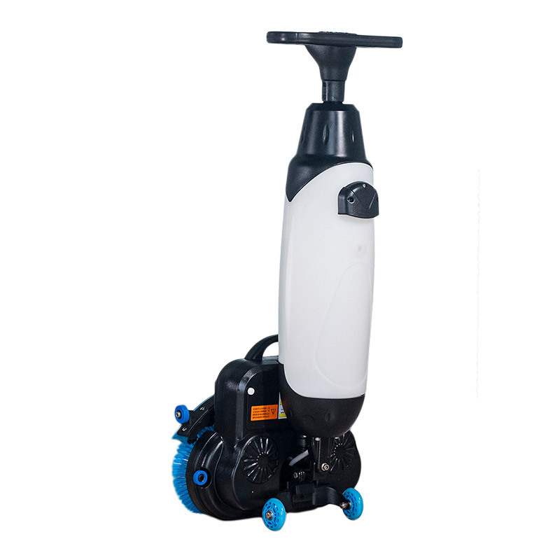 KUER 7 Inch Marble Mini Floor Cleaning Machine Battery Operated Floor Scrubber Small Electric Floor Scrubber