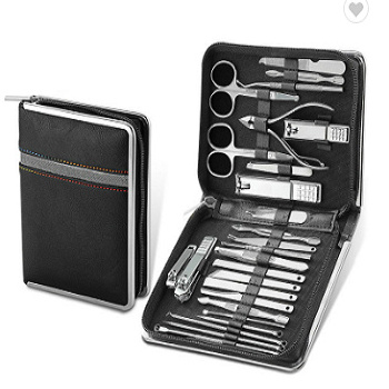 High quality Set Manicure set Tools Tricolor Stainless steel 7 8 9 piece manicure & pedicure Nail Care Kit nail clippers set