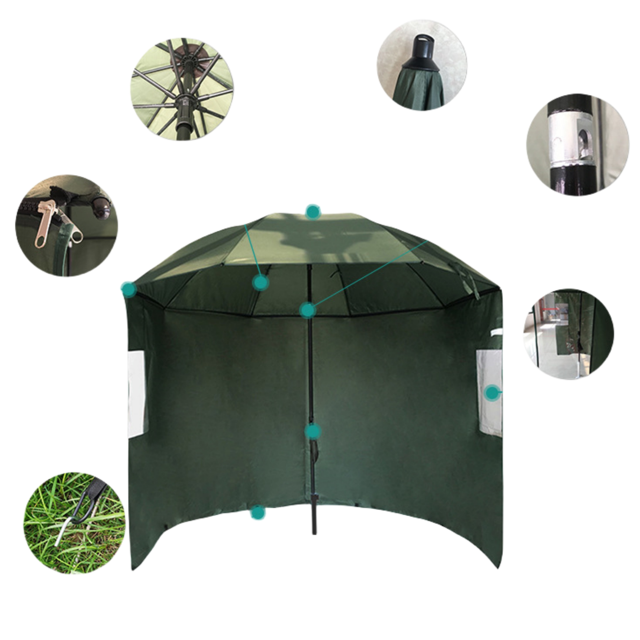 High Quality Outdoor Folding Portable Parasol Fishing Tent Umbrella For Fishing Boat