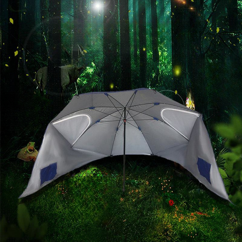 New Beach Camping Outdoor Sport Custom Printed Camouflage Fishing Umbrella Beach Tent Umbrella