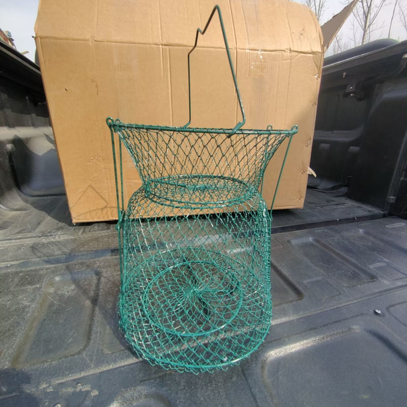 High Quality Trap Cast Dip Cage Fish Shrimp Trap Fish Net Minnow Crayfish Crab Baits Cast Mesh Fishing Net Landing Net