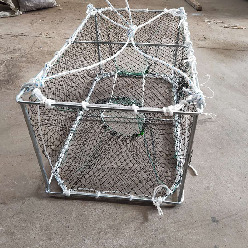 2023 Hot Selling Commercial Fishing Trap Foldable King Crab Trap Welding Process Crab Pot Trap