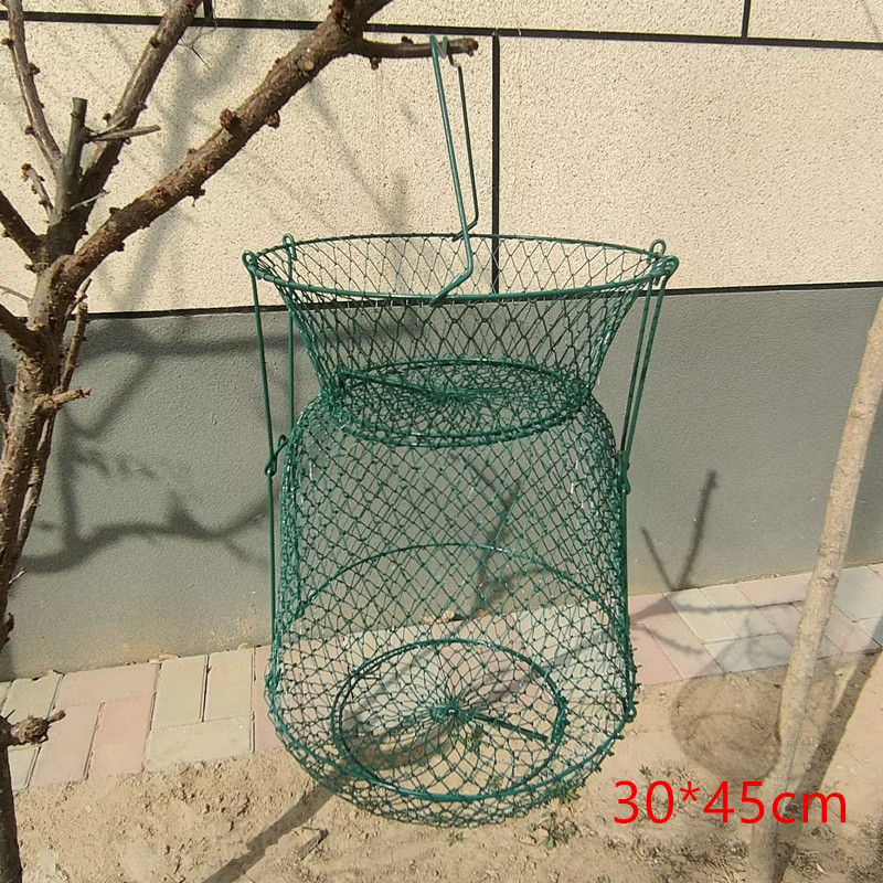 High Quality Trap Cast Dip Cage Fish Shrimp Trap Fish Net Minnow Crayfish Crab Baits Cast Mesh Fishing Net Landing Net