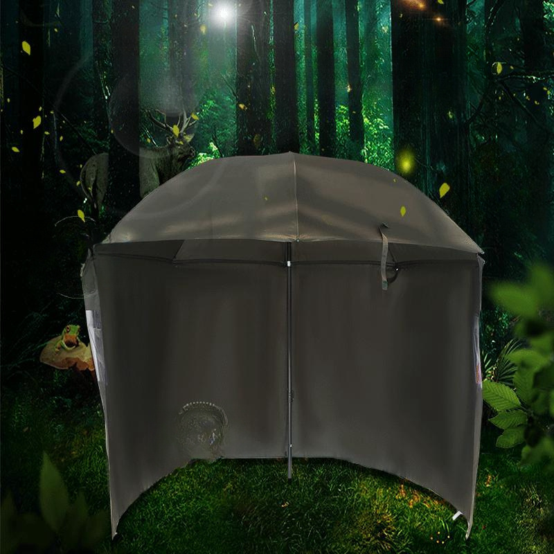 Hot Outdoor Folding Portable Travel Hiking Camping Carp Winter Fishing Tent Umbrella With Side Panels